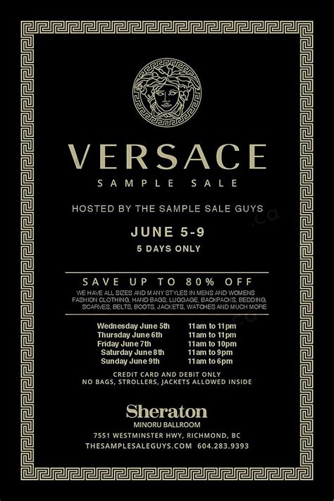 versace vancouver sale|Versace on sale for women.